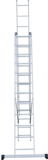 Three-section aluminum multipurpose ladder NV1230