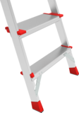 Aluminum professional stepladder with 350×260 mm platform and tool tray NV3135