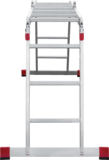 Multipurpose aluminum professional hinged rung ladder 400 mm width NV3320 sku 3320403