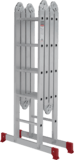 Multipurpose aluminum hinged rung ladder 340 mm width NV2320 sku 2320245