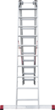 Индустриальная алюминиевая трехсекционная лестница NV5230