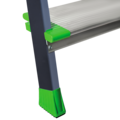 Steel stepladder with 130 mm aluminum steps NV2137