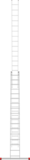 Three-section aluminum multipurpose ladder NV2230 sku 2230317
