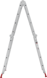 Multipurpose aluminum hinged rung ladder 340 mm width NV2320 sku 2320404