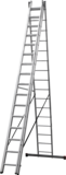 Three-section aluminum multipurpose ladder NV1230 sku 1230316
