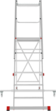 Industrial mobile folding stepladder with platform NV 5540 sku 5540106