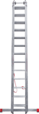 Three-section aluminum industrial multipurpose ladder NV5230 sku 5230313