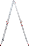 Multipurpose aluminum professional hinged rung ladder 400 mm width NV3320 sku 3320404