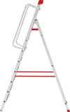 Aluminum industrial stepladder with 80 mm flanged steps and tool tray NV5115 sku 5115108