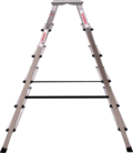 Aluminum double-sided stepladder with 350×260 mm platform NV2120 sku 2120206