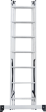 Three-section aluminum multipurpose ladder NV1230 sku 1230307