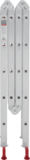 Multipurpose aluminum hinged rung ladder 340 mm width NV2320 sku 2320245