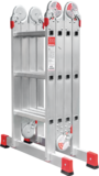 Multipurpose aluminum professional hinged rung ladder 400 mm width NV3320 sku 3320403