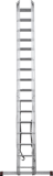 Three-section aluminum multipurpose ladder NV1230 sku 1230316