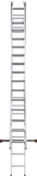 Three-section aluminum multipurpose ladder NV1230 sku 1230316