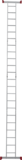 Multipurpose aluminum hinged rung ladder 340 mm width NV2320 sku 2320256
