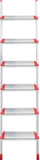 Aluminum single-section industrial leaning ladder with 130 mm steps NV3217 sku 3217106
