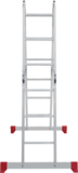 Multipurpose aluminum hinged rung ladder 340 mm width NV2320 sku 2320403