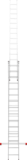 Three-section aluminum multipurpose ladder NV2230 sku 2230315