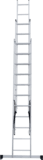 Three-section aluminum multipurpose ladder NV1230 sku 1230311