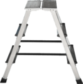 Aluminum double-sided stepladder with 350×260 mm platform NV2120 sku 2120203