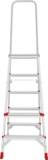 Aluminum professional stepladder with 350×260 mm platform NV3130 sku 3130105
