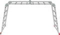 Multipurpose aluminum professional hinged rung ladder 650 mm width NV3322 sku 3322245