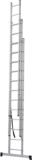 Three-section aluminum multipurpose ladder NV1230