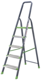 Steel stepladder with 130 mm aluminum steps NV2137 sku 2137105