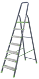 Steel stepladder with 130 mm aluminum steps NV2137