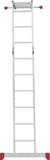 Multipurpose aluminum hinged rung ladder 340 mm width NV2320 sku 2320403