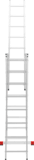 Three-section aluminum multipurpose ladder NV2230 sku 2230308