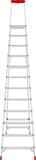 Aluminum professional stepladder with 350×260 mm platform and tool tray NV3135 sku 3135112