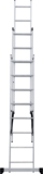 Three-section aluminum multipurpose ladder NV1230 sku 1230308