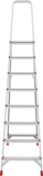 Aluminum professional stepladder with 350×260 mm platform NV3130 sku 3130108