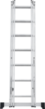 Three-section aluminum multipurpose ladder NV1230 sku 1230307