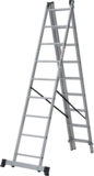 Three-section aluminum multipurpose ladder NV1230 sku 1230309