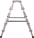 Aluminum double-sided stepladder with 350×260 mm platform NV2120
