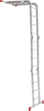 Multipurpose aluminum hinged rung ladder 340 mm width NV2320 sku 2320404