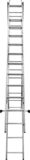 Three-section aluminum multipurpose ladder NV1230 sku 1230313
