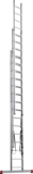 Three-section aluminum multipurpose ladder NV1230 sku 1230315