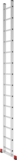 Single-section aluminium leaning rung ladder NV2210 sku 2210114