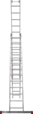 Three-section aluminum industrial multipurpose ladder NV5230 sku 5230313